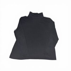 Pima 100% Cotton Black Turtleneck - Charter Club